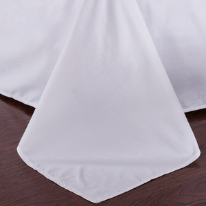Ensemble de literie d'hôtel de qualité satin en vrac vente en gros King Size 100% coton couverture de drap de lit blanc qualité satin imprimé soie de bambou - Product Image 5