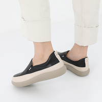 Chaussures décontractées pour femme [JSHOE] en cuir de vachette Leita Action, style mule, fabriquées en Corée – Article indispensable au quotidien