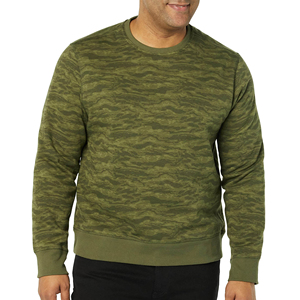 Hot Sale Plus Size <b>Men's</b> Winter Puffer Sweatshirt Long Sleeve Crewneck Quick Dry Pullover <b>Hoodie</b> Zipper Embossed Logo Custom - Product Image 3