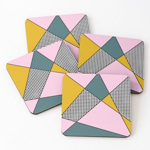Classic Style Multi Color with Printed <b>Wood</b> Coasters Home and Kitchen Hot Selling Slate Coasters Kitchen Ware <b>Placemats</b> - Product Image 1