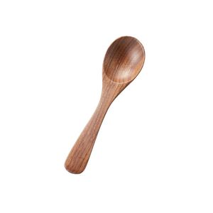Petite cuillère en bois d'acacia vintage écologique indienne, faite à la main, décorative, pour la cuisine, les hôtels, les cuillères de service commerciales, couverts - Product Image 3