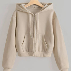 Sudadera Corta con Capucha para Mujer/Niña, Impresión de Calidad, Sudadera Personalizada de Manga Larga para Mujer/Sudadera Transpirable de Alta Calidad para Mujer - Product Image 1