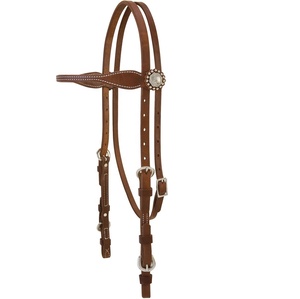 Huile À La Main En Cuir Véritable En Cuir Cheval Western Headstall - Product Image 4