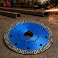 Lames de scie diamantées circulaires de qualité industrielle, 115 mm, blanches, 24 dents, coupe multifonctionnelle du béton, du granit, OEM Hongxing