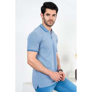 Camiseta Polo Unze London para Hombre, Modelo 'FLORIDA', 100% Algodón, Transpirable, con Bordado Oscuro, Talla XL - Product Image 3