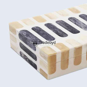 Cajas de joyería de lujo hechas a mano con organizadores de incrustaciones de hueso y nácar para regalos de recuerdo decorativos Tradebyd - Product Image 3
