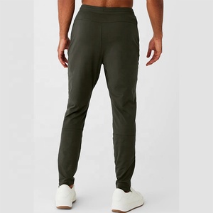 Pantalones Jogger Personalizados Esenciales, Transpirables, Ajustados, de Color Sólido, con Bolsillo con Cremallera, Tejido Elástico Suave de Nailon y Elastano para Hombre - Product Image 2