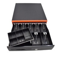 405mm Genişliğinde Metal Kasa Çekmecesi RJ11/RJ12 Portlu 7 Banknot 5 Bozuk Para Bölmeli POS Kasa Çekmecesi