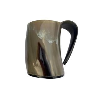 Premium Handmade Eco-Friendly Durable Horn <b>Mug</b> with Handle Rustic Norse Design for Beer Lovers Home Bar Collectors - Product Image 5