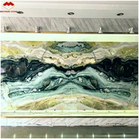 Dalles de marbre naturel onyx vert transparent Brothers Stone Dreaming Paradise pour murs et comptoirs