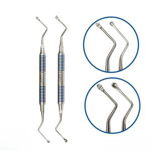 Lucas Premium Kit de chirurgie dentaire manuelle Ensemble de curettes en acier inoxydable pour la chirurgie buccale Instrument approuvé CE - Product Image 3