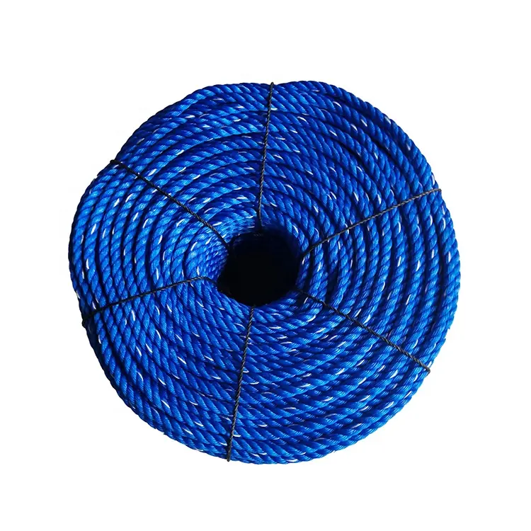 Corde en polyéthylène et poly torsadé, 3 brins, avec UV, pour la pêche, vente en gros, prix d'usine, mm