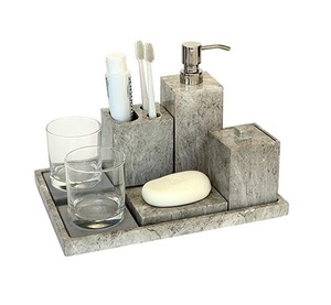 ธรรมชาติอุปกรณ์ห้องน้ำชุดที่มีคุณภาพสูงที่มียอดขายสูงสุดและราคาขายส่งและในราคาถูกและในกลุ่มการจัดเก็บชุดอาบน้ำ - Product Image 6