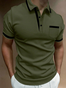 Fácil lavado cosas duraderas Hombres Polo Camiseta transpirable cómodo antiarrugas al aire libre Hombres Polo Camiseta con nuevo diseño - Product Image 4