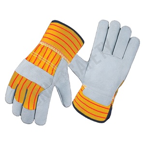 Gants de sécurité industriels en cuir de vachette pleine fleur, nouveau design, gants de travail robustes en cuir canadien pour la protection des mains et du corps - Product Image 5