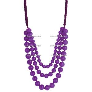 Produit le plus vendu de collier en résine de haute qualité et de qualité supérieure du fabricant indien disponible en quantité en vrac - Product Image 2