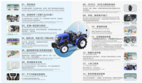 Tracteur compact 25HP 4x4 avec homologation COC E-mark pour la circulation routière européenne, moteur Euro 5