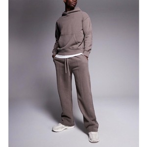 ชุดวอร์มผ้าฝ้ายสำหรับผู้ชายชุดวอร์มทรงโอเวอร์ไซส์พิมพ์ลายโลโก้ตามสั่ง - Product Image 6