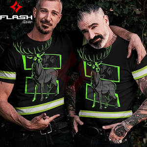 Camiseta de Seguridad ANSI Clase 1 Impermeable con Logotipo Personalizado, Manga Corta, Alta Visibilidad y Reflectante para Hombre - Product Image 4