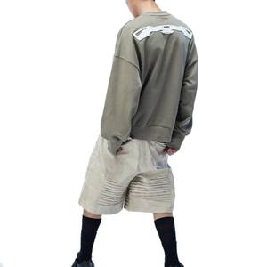 Por encargo 3D térmica cuello redondo Sudadera con capucha en relieve de goma bordada 100% algodón polar respetuoso con el medio ambiente Servicio OEM - Product Image 3