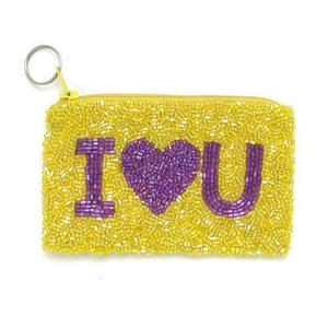 Handcrafted Seed Beaded Coin <b>Purse</b> Featuring Elegant Colorful Patterns And A Secure Zipper Closure For Everyday Style - Product Image 5