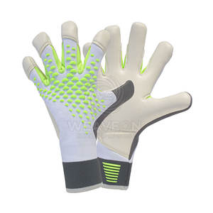 Gants de gardien de but de football en cuir de haute qualité, faits sur mesure, antidérapants, avec fermeture à scratch, très demandés - Product Image 1