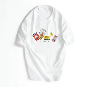 Camiseta 100% de algodón para hombre, camisa con logotipo impreso, bordado personalizado y fabricación de ropa informal, hecha en Vietnam, Verano
