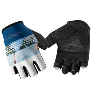 Anti-Slip <span class=keywords><strong>Demi</strong></span>-Doigt Équitation VTT Choc Sport Hommes Femmes Protection Solaire Escalade Équitation Moto Gants - Product Image 2