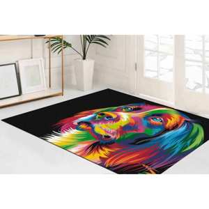 Alfombra para Perros con Diseño de Arcoíris: Alfombra Interior Delgada Antideslizante con Estampado, Alfombra Suave con Pelo Corto - Product Image 5