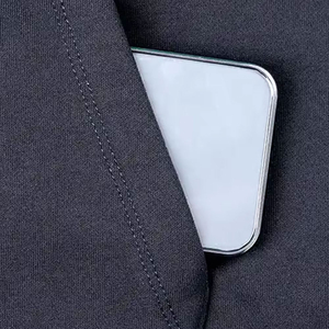 Sudadera con Capucha de Forro Polar para Hombre, de Invierno, Lisa, con Cremallera Completa, Impermeable, Transpirable, de Alta Calidad, Personalizable, Venta al Por Mayor - Product Image 5