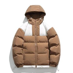 Veste matelassée tendance élégante pour hommes, coupe-vent, fermeture éclair, veste pour hommes en gros, col montant, veste d'hiver, fabricant - Product Image 1