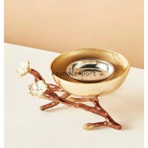 Kayna Export Handicraft Metal Bakhoor <b>Burner</b> Gold Plated Branch Design Room Office Middle East Style Eco-Friendly Incense <b>Burner</b> - Product Image 6