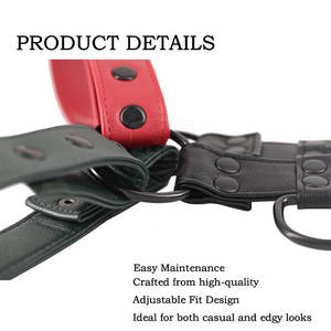 Arnés de Cuero para Hombre, Color Sólido, Estilo Casual, Servicio OEM, Nuevo, Moderno y Cómodo, 2025 - Product Image 6