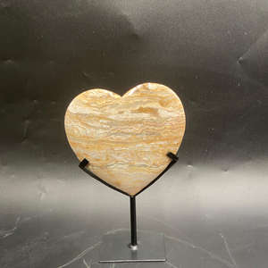 หินคริสตัลบำบัดสำหรับ80X80X30mm งานฝีมือจากหินแจสเปอร์จากธรรมชาติลูกไม้บ้าบอรูปหัวใจขนาดใหญ่ - Product Image 6