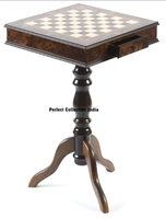 Table d'échecs de 16 pouces avec tiroir/table d'échecs en bois de 16 pouces pour jouer aux échecs/table d'échecs de haute qualité pour hôtels