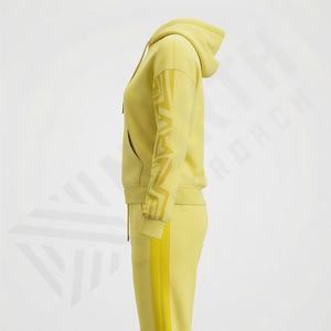 Nouvelle mode, coton respirant, coupe ajustée, vêtements décontractés d'hiver, ensembles de survêtements pour femmes, deux pièces, pull, vêtements de sport, salle de sport, personnalisé - Product Image 3