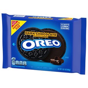OREO Dark Chocolate Creme Chocolate Sandwich Cookies, Family Size, 12 - 17 oz Packs - Product Image 3