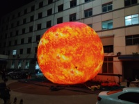 Boules de planètes décoratives à LED, planètes gonflables suspendues pour décorations de fête