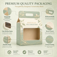 Boîte à gâteau personnalisée avec fenêtre, emballage en papier pour boulangerie avec poignée, idéale pour les gâteaux d'anniversaire - Offre Spéciale