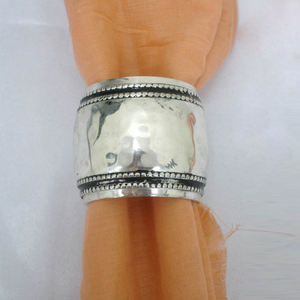 Matériau en bois forme ronde noir fini rond rond de serviette Style fantaisie luxe fait à la main vente chaude excellente qualité - Product Image 6