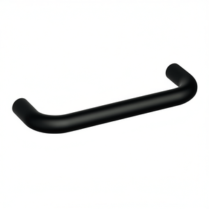 HEWI 548.138B Polyamide 90 Deep Black Matt 128 mm Diameter 10 mm Thick Furniture Handle for Cabinets 10 mm Depth - Product Image 3