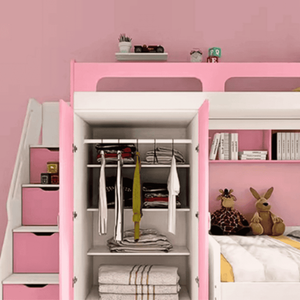 Lit superposé intelligent Ohaha avec armoire intégrée - GTTM002 - Product Image 4