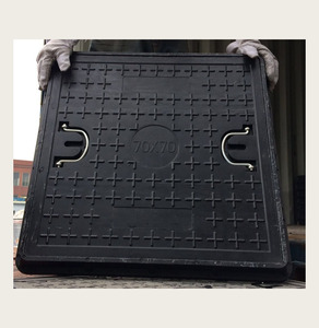 Couvercle de trou d'homme en plastique composite de vidange en aluminium en acier inoxydable EN124 B125 C250 D400 Class - Product Image 5