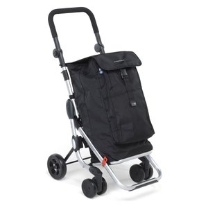 Carrito de Compras de 38L GO up 48x40x110cm Negro Plástico Tela Acero - Product Image 1