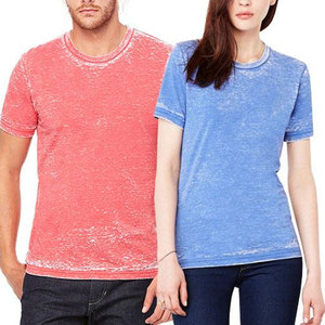 Best Acid Wash <b>Men's</b> T-Shirts High Quality Solid Color Custom Printed Breathable Canvas Fabric <b>Short</b> Sleeve Casual O-Neck Collar - Product Image 5