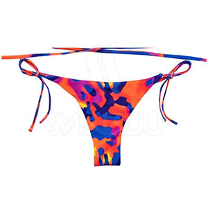 Custom Neon Orange Purple Floral Animal Print <b>Tankinis</b> <b>Women</b> Two Piece Front Logo Quick Dry Plus Size - Product Image 2