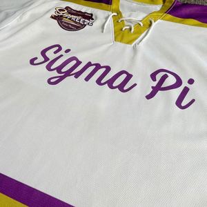 Conjuntos de Camisetas de Hockey sobre Hielo Sublimadas Personalizadas de Primera Calidad, Tejido Suave y Cómodo, Poliéster Duradero e Impermeable, Profesional - Product Image 4