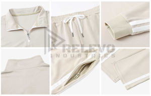 ชุดวอร์มผู้ชายผ้าฟลีซเนื้อหนา ระบายอากาศได้ดี น้ำหนัก 400GSM ผ้าฝ้าย 100% คุณภาพสูง แบบพรีเมียม ขายส่ง หลายสี ดีไซน์สั่งทำได้ - Product Image 6