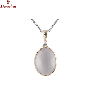 Custom ODM OEM fina joyería de lujo de alta calidad chapado en oro 925 Plata negro rutilo CZ multi piedra colgante collar para las mujeres - Product Image 3