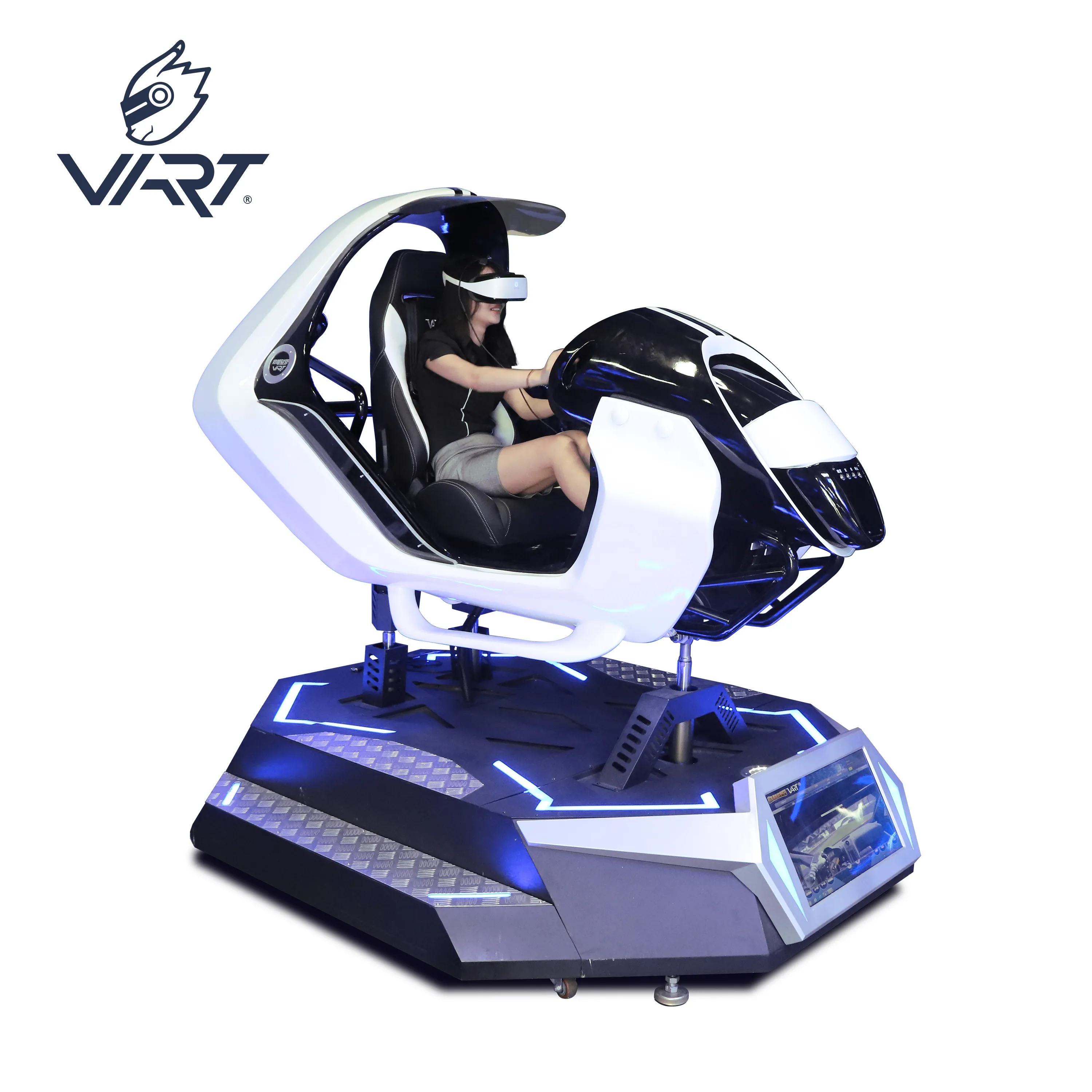VART Ganhe Dinheiro CE Mais Recente Design 9D Realidade Virtual Smart Car VR Rider Racing Driving Race Simulator